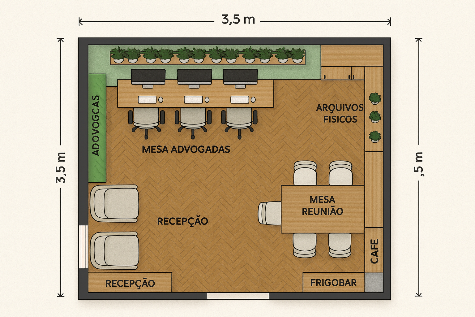 Planta baixa humanizada proposta