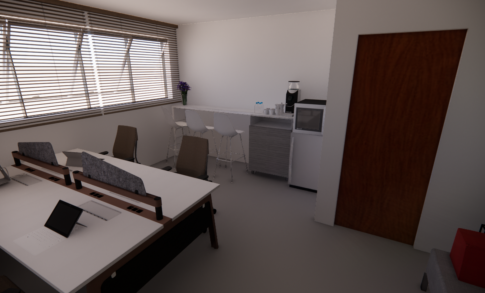 Render 4 - Vista da Recepção/Branding