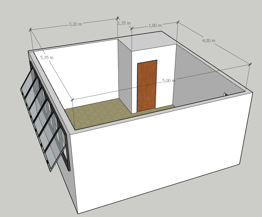 Planta em Perspectiva Inicial
