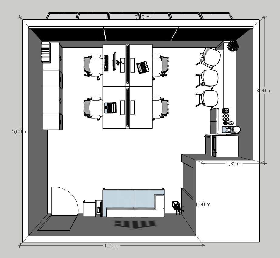 Planta em Perspectiva do Layout Proposto (PBPERPECT)